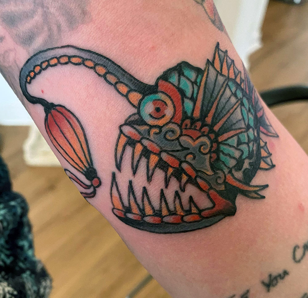 american traditional fish tattoo